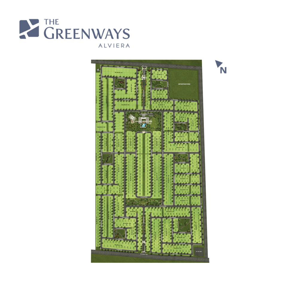 site development plan of The Greenways Alviera